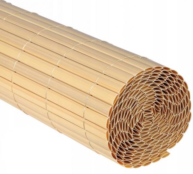Mata osłonowa PVC oval 1,5x3 Bambus