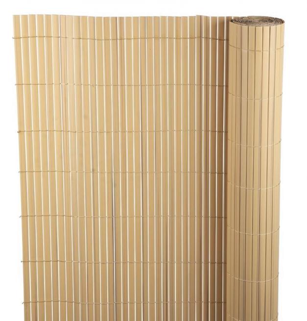 Mata osłonowa PVC oval 1x3m Bambus