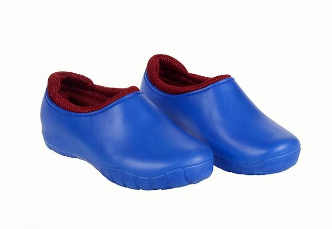 Pantofle ogrodowe damskie ETS-05N niebieskie