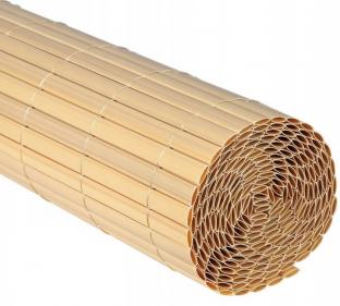 Mata osłonowa PVC oval 1x3m Bambus